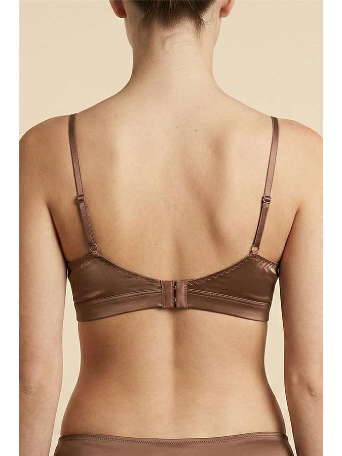 Satin Wireless Bralette w/Padding