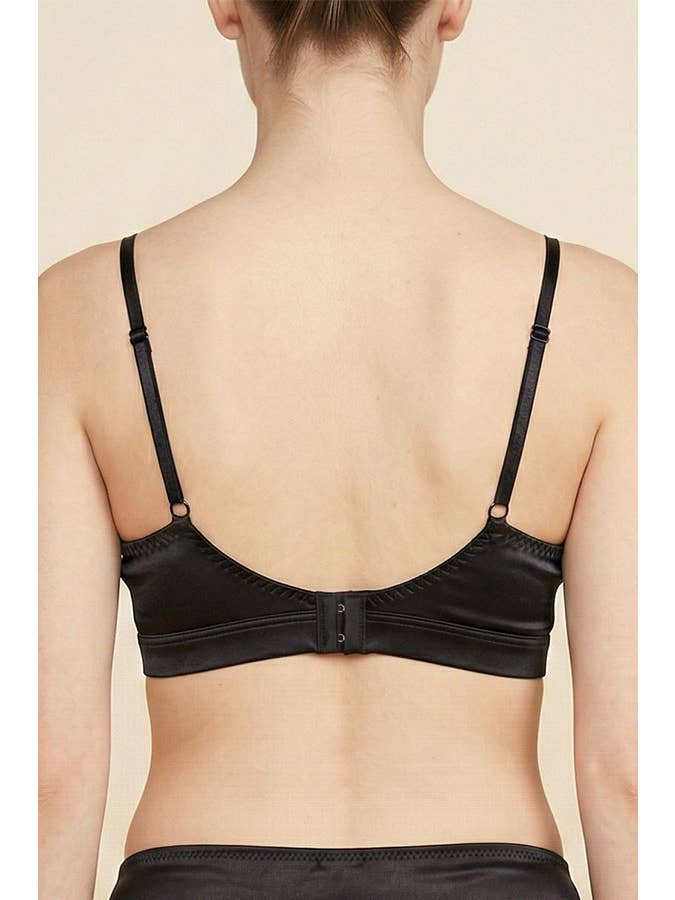 Satin Wireless Bralette w/Padding