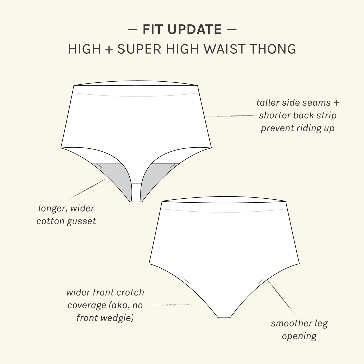 Revamped High Waisted Thong - A. Taylor Intimates LLC