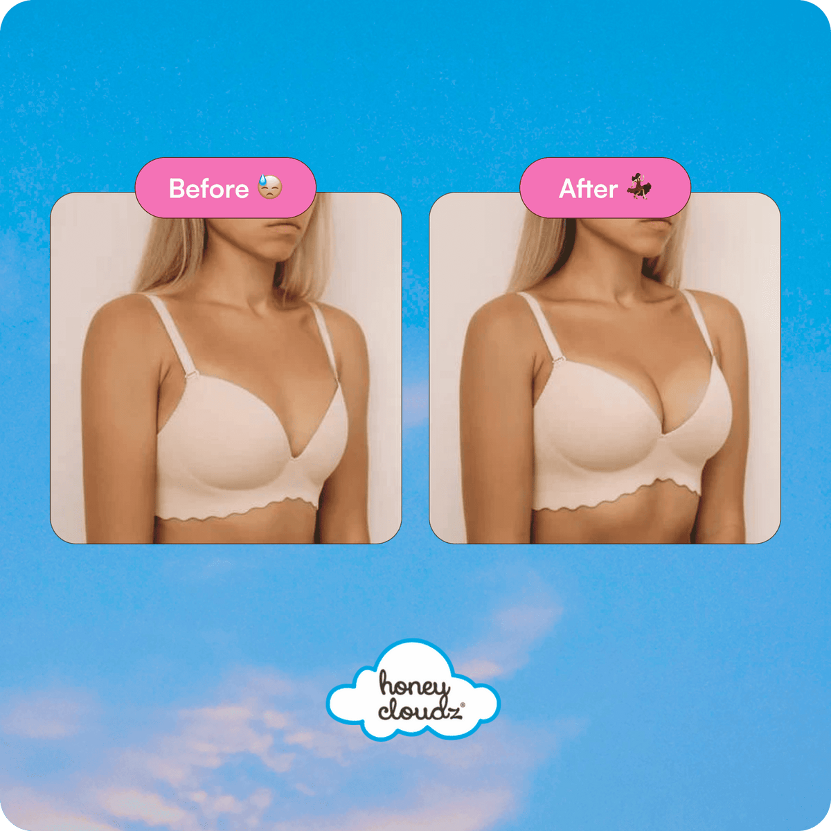 Oval Push-Up Bra Inserts