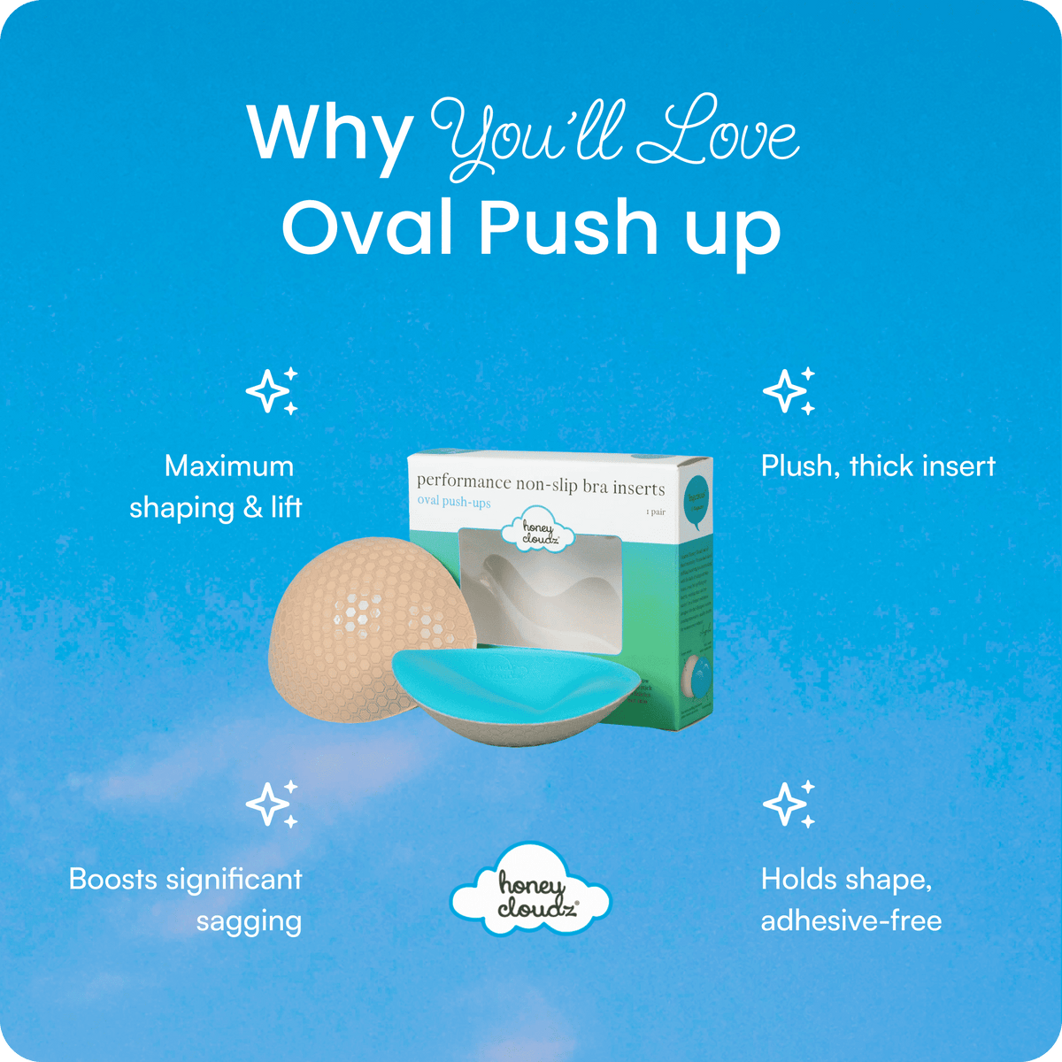 Oval Push-Up Bra Inserts