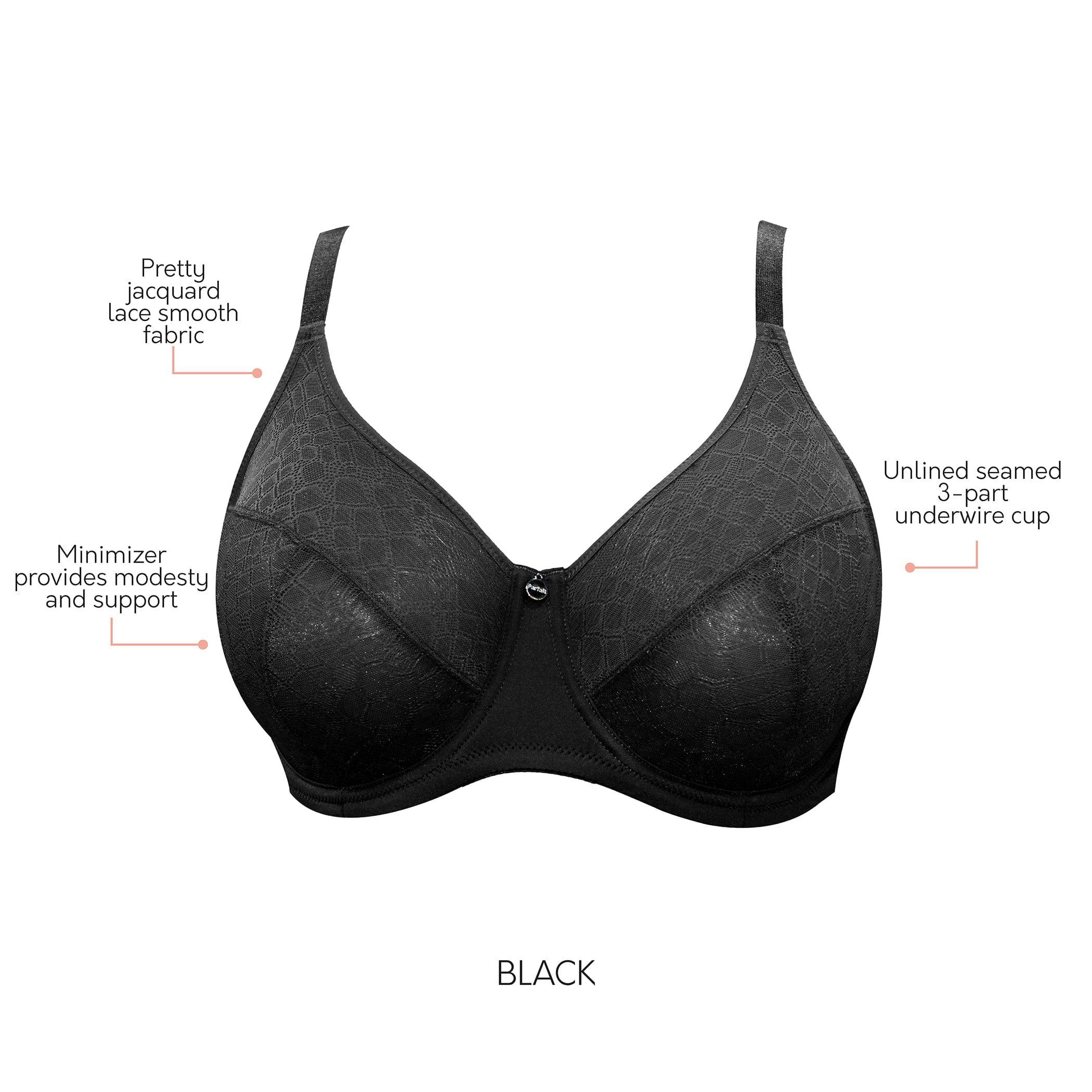 Enora Minimizer Full Bust Supportive Bra - Black